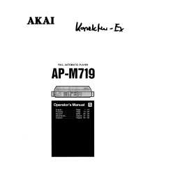 AKAI AP-M719 - Owner's Manual Immediate Download