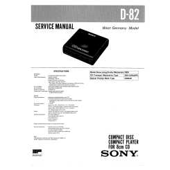 SONY D82 - Service Manual Immediate Download