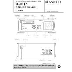 Kenwood Xvh7 Service Manual Immediate Download