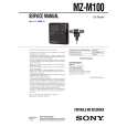 SONY MZM100 Service Manual cover photo