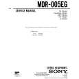 SONY MDR-005EG Service Manual cover photo