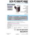 SONY DCRPC1000 Service Manual cover photo