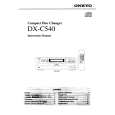 ONKYO DXC540 Owner's Manual cover photo