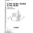 CASIO CTK-533 Owner's Manual cover photo