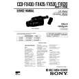 SONY CCDFX430 Service Manual cover photo