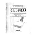 CASIO CE3400 Owner's Manual cover photo