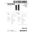 SONY SS-K70ED Service Manual cover photo