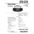 SONY CFDG70 Service Manual cover photo