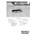 SONY WEX2000 Service Manual cover photo