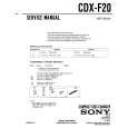 SONY CDXF20 Service Manual cover photo