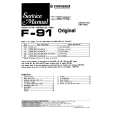 PIONEER F-91 Service Manual cover photo