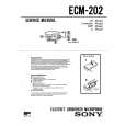 SONY ECM202 Service Manual cover photo
