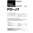 PIONEER FD-J7 Service Manual cover photo