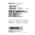 PIONEER KEX-M8547ZT Service Manual cover photo