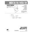 SONY MDR44SA Parts Catalog cover photo