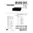 SONY XR-C410 Owner's Manual cover photo