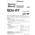 PIONEER SDV-P7/ES/RC Service Manual cover photo