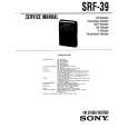 SONY SRF39 Service Manual cover photo