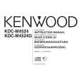 KENWOOD KDC-M4524G Owner's Manual cover photo