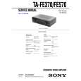 SONY TAFE570 Service Manual cover photo