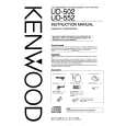 KENWOOD UD502 Owner's Manual cover photo
