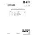 SONY TC-W431 Service Manual cover photo