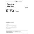 PIONEER S-F31/XDCN Service Manual cover photo