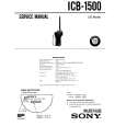 SONY ICB-1500 Service Manual cover photo