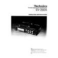 TECHNICS SV-260A Owner's Manual cover photo