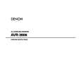 DENON AVR3806 Owner's Manual cover photo