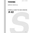 TOSHIBA W622 Service Manual cover photo