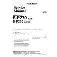 PIONEER SP270 XJI/E Service Manual cover photo