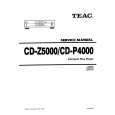 TEAC CD-P4000 Service Manual cover photo