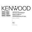 KENWOOD KRC-694 Owner's Manual cover photo