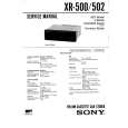 SONY XR500 Service Manual cover photo