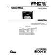 SONY WM-RX707 Service Manual cover photo
