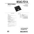 SONY MSAC-FD1A Service Manual cover photo