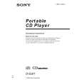 SONY D-SJ01 Owner's Manual cover photo
