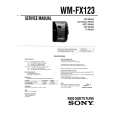 SONY WM-FX123 Service Manual cover photo