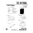 SONY SSH1700L Service Manual cover photo