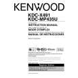 KENWOOD KDC-X491 Owner's Manual cover photo