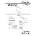 SONY KLV-21SR2 Service Manual cover photo