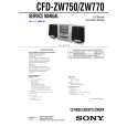 SONY CFDZW770 Service Manual cover photo