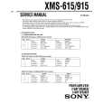 SONY XMS615 Service Manual cover photo