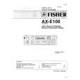 FISHER AX-E100 Service Manual cover photo