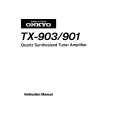 ONKYO TX-901 Owner's Manual cover photo