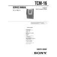 SONY TCM16 Service Manual cover photo