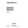 CANON E1 FINISHER Service Manual cover photo