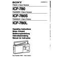 SONY ICF-780 Owner's Manual cover photo