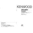 KENWOOD DPX-4000V Owner's Manual cover photo